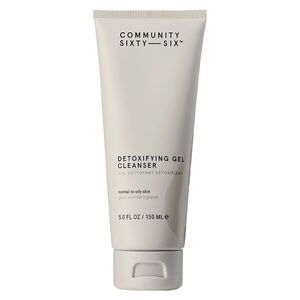 Community Sixty Six Detoxifying Gel Cleanser Exfoliate Brighten Unclog Pores